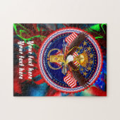 Puzzle La personnaliser de vétérans éditent et changent (Horizontal)