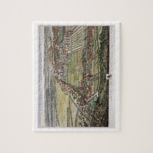 Puzzle La perspective de Nottingham de l'est gravée (Vertical)