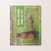 Puzzle La Photo D'Écureuil Fonctionnera Pour Les Noix (Vertical)