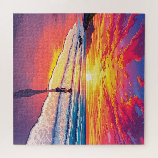 Puzzle La plage de Sunset (Horizontal)