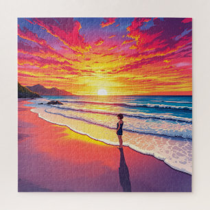 Puzzle La plage de Sunset