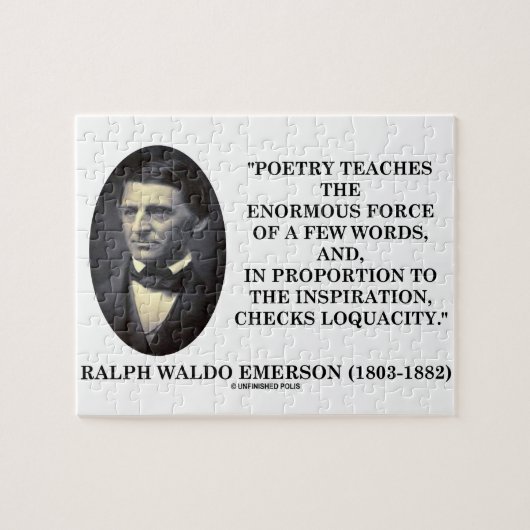 Puzzle La poésie enseigne l'énorme force de la citation (Horizontal)