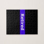 Puzzle La police Retirted amincit Blue Line (Horizontal)