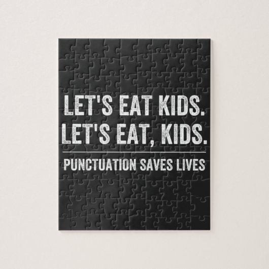 Puzzle La ponctuation sauve des vies (Vertical)