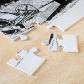 Puzzle La première tondeuse à gazon (gravure) (photo de (Côté)