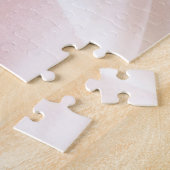 Puzzle La Prière du Seigneur Écriture lettres Fleurs Rose (Côté)