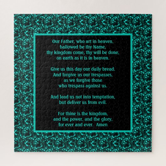 Puzzle La prière du Seigneur Notre Père Frontière Abstrai (Vertical)