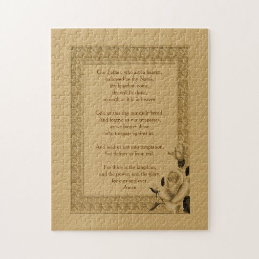 Puzzle La prière du Seigneur Notre Père Rosebud (Vertical)
