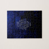 Puzzle La Prière Sérénité Avec Arrière - plan Bleu (Horizontal)