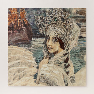 Puzzle La Princesse cygne, une beauté vintage, peinture d