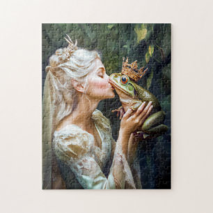 Puzzle La Princesse Embrassant le Prince Grenouille
