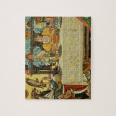 Puzzle La princesse Shares son dîner avec la grenouille, (Vertical)