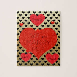 Puzzle La proposition de mariage personnalisée vous épous