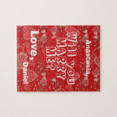 Puzzle La proposition de mariage personnalisée vous épous (Horizontal)