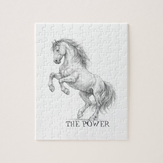 Puzzle La Puissance de l'Étalon | Graphique de Cheval Maj (Vertical)