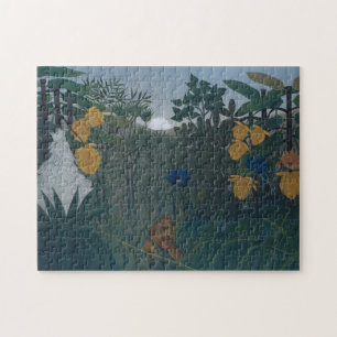 Puzzle La refonte du Lion vers 1907 par Henri Rousseau