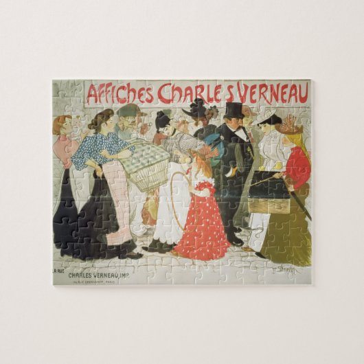 Puzzle "La rue", affiche pour l'imprimante Charles Verne (Horizontal)