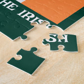 Puzzle La Saint-Patrick Drapeau Irlande Nom Personnalisé (Côté)