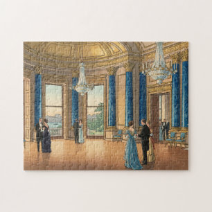 Puzzle La salle de musique de Buckingham en gravure sur b