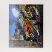 Puzzle La scène ferroviaire américaine quitte la jonction (Vertical)