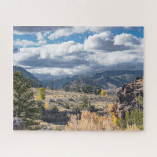 Puzzle La scène montagneuse du Wyoming près du parc Yello