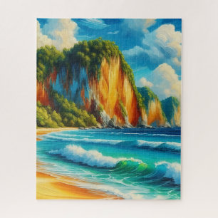 Puzzle La sérénité côtière falaises majestueuses et rivag