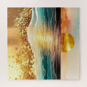 Puzzle La série de plage à l'aquarelle Design 3 (Horizontal)