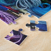 Puzzle La soie | de broderie d'arc-en-ciel filète | (Côté)
