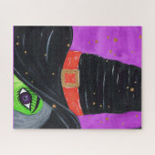 Puzzle La Sorcière à Halloween (Horizontal)