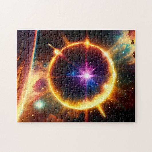 Puzzle La sphère d'explosion cosmique éclate dans un évén (Horizontal)