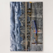 Puzzle La Tamise Londres sous un ciel nuageux (Vertical)