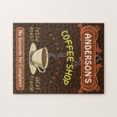 Puzzle La tasse de café-restaurant créent votre propre (Horizontal)