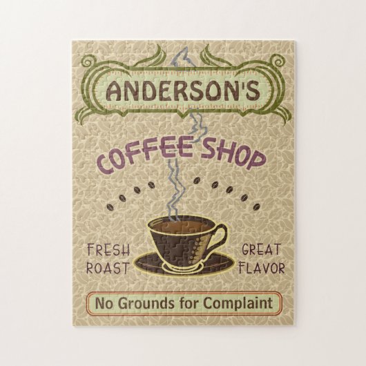 Puzzle La tasse de café-restaurant créent votre propre (Vertical)