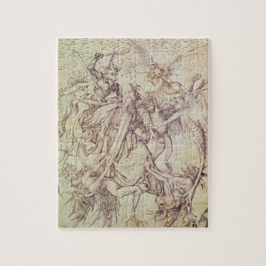 Puzzle La tentation de St Anthony (gravure) (Vertical)