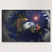 PUZZLE LA TERRE PLATE SUR LE FEU (Horizontal)