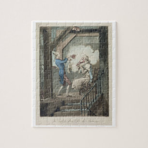 Puzzle La toilette du commis d'une mandataire, gravée pa