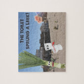 Puzzle La toilette jaillie un poireau ! (Vertical)