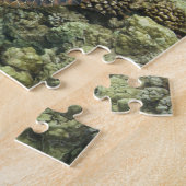 Puzzle La tortue verte, (Chelonia mydas), est le (Côté)