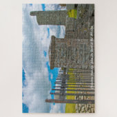 Puzzle La tour de Old Kilcullen. Salutations de Noël (Vertical)