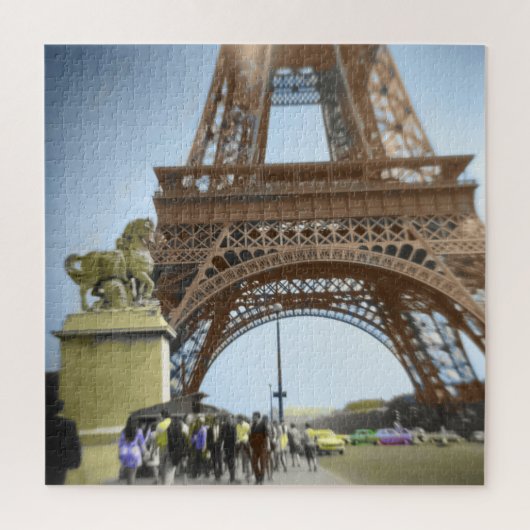Puzzle La Tour Eiffel, comme vous ne l'avez jamais vue au (Vertical)