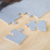 Puzzle La vache des Highlands dans la neige (Côté)