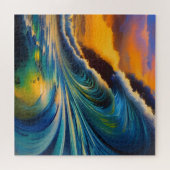 Puzzle La vague au lever du soleil (Horizontal)