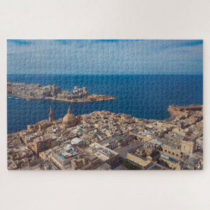 Puzzle La Valette Ville Paysage marin Malte Photographie
