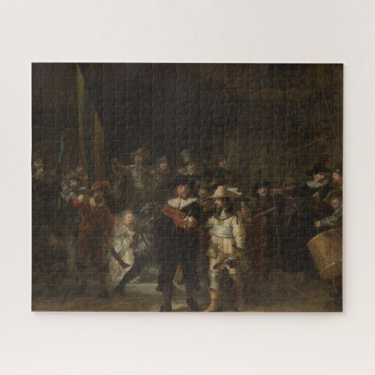 Puzzle La Veille de la nuit - Rembrandt (Horizontal)