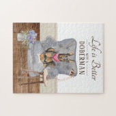 Puzzle La Vie Avec Un Doberman (Horizontal)