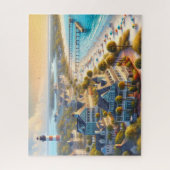 Puzzle La vie de la plage avec le phare (Vertical)