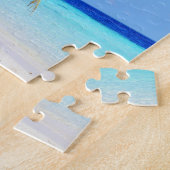 Puzzle La vie de plage de vacances de palmier de mer (Côté)