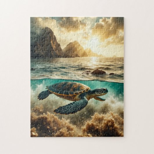 Puzzle La vie des tortues marines (Vertical)