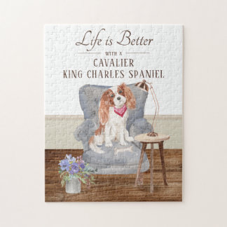 Puzzle La Vie Est Avec Le Roi Cavalier Charles Spaniel