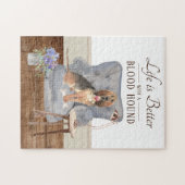 Puzzle La Vie Est Avec Un Hound Sang (Horizontal)